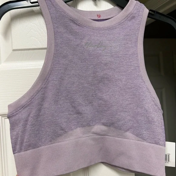 NWT Hurley Rita Seamless Racerback Tank Top Purple, Size L - Picture 3 of 10